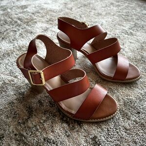 Women's Brown Strappy Heels